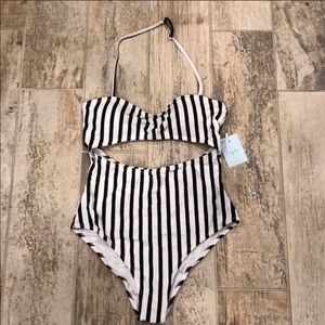 Cupshe one piece striped bathing suit